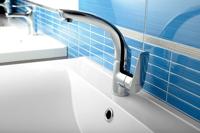 Wastafelkraan Sapho Soliter 1-hendel Gebogen 20.7 cm Chroom Sapho - thumbnail