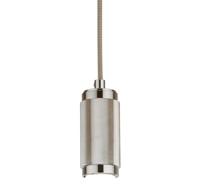 Searchlight 1-lichts hanglampSuspension zilver - 77651SS - thumbnail