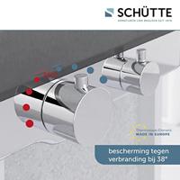 Schutte OCEAN thermostatische mengkraan douche met planchet | chroom-antraciet
 60536 - thumbnail