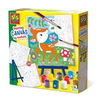 SES schilderen op nummer canvas - bosdieren - thumbnail