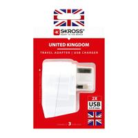 Adapter Skross 1500280 USB x 2 Europees Verenigd Koninkrijk - thumbnail