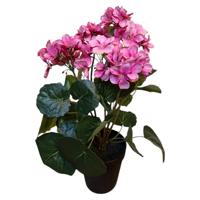 Mansion Atmosphere Kunstplant pelargonium roze 42cm - thumbnail