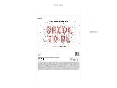 Folie Ballon Bride to be, 340x35cm rose goud