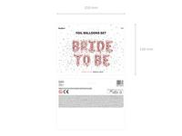 Folie Ballon Bride to be, 340x35cm rose goud - thumbnail