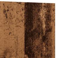 Plantenbak 40x40x40 cm bewerkt hout oud houtkleurig - thumbnail