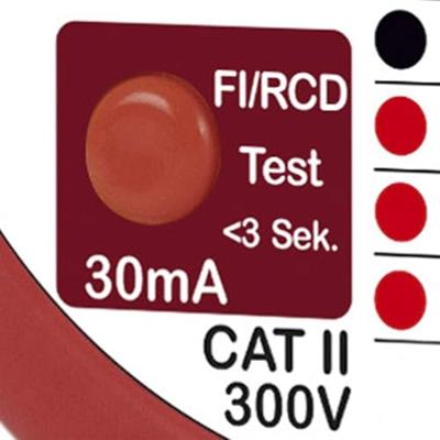 Testboy Testavit Schuki 1 LCD Stopcontacttester CAT II 300 V LCD, LED