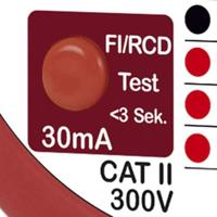 Testboy Testavit Schuki 1 LCD Stopcontacttester CAT II 300 V LCD, LED - thumbnail