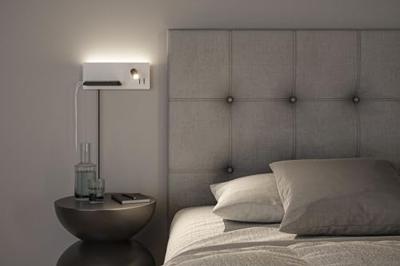 Paulmann Serrra 71103 Wandlamp 5.5 W LED Wit (mat), Zwart (mat)