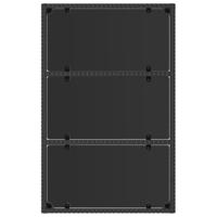 4-delige Loungeset met kussens poly rattan zwart - thumbnail