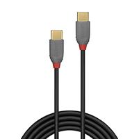 LINDY 36872 2 m USB 2.0 type C kabel 3A, antraciet - thumbnail