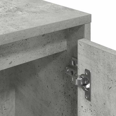 Boekenkast 89x24x101,5 cm bewerkt hout betongrijs