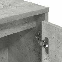 Boekenkast 89x24x101,5 cm bewerkt hout betongrijs - thumbnail