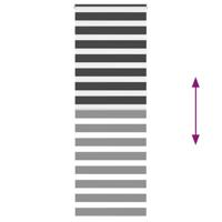 VidaXL Zebra rolgordijn 75x230 cm stofbreedte 70,9 cm zwart - thumbnail