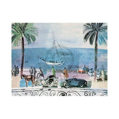 Kunstdruk Raoul Dufy - Promenade a Nice 80x60cm Kunstdruk Raoul Dufy - Promenade a Nice 80x60cm