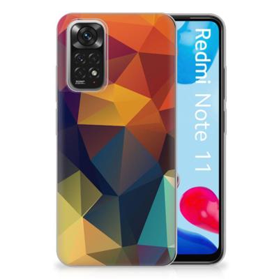 Xiaomi Redmi 10 | Redmi Note 11 4G | TPU Hoesje | Polygon Color