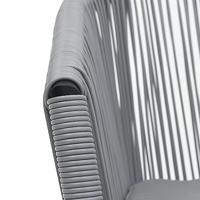 Tuinstoelen 2 st PE-rattan antracietkleurig - thumbnail