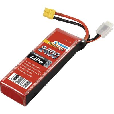 Conrad energy LiPo accupack 14.8 V 2400 mAh Aantal cellen: 4 20 C Softcase XT60 Conrad energy LiPo accupack 14.8 V 2400 mAh Aantal cellen: 4 20 C Softcase XT60
