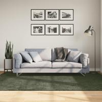 Vloerkleed HUARTE laagpolig zacht wasbaar 160x230 cm bosgroen - thumbnail