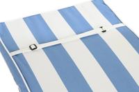 Stoelkussen DKD Home Decor Wit Hemelsblauw 42 x 4 x 115 cm - thumbnail