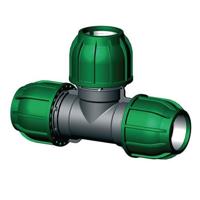 T-stuk 90 graden - buiskoppeling - 32 x 32 x 32 mm - thumbnail