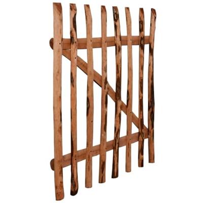vidaXL Poort enkel 100x120 cm geïmpregneerd hazelaarhout