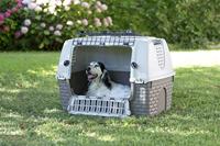 Bama Pet Transportbox met Wieltjes 88x52x60 cm Rood/Grijs - thumbnail