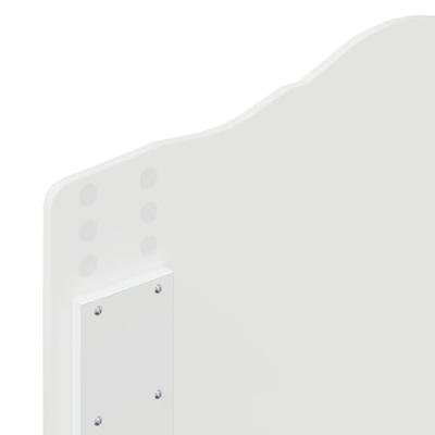 Bedframe met hoofdeinde Wit 90 x 190 cm Massief grenenhout Bedframe met hoofdeinde Wit 90 x 190 cm Massief grenenhout