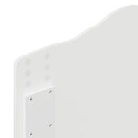 Bedframe met hoofdeinde Wit 90 x 190 cm Massief grenenhout - thumbnail