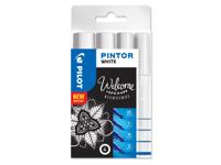 Verfstift pilot pintor assorti breedtes wit - thumbnail