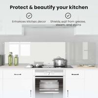 VidaXL Keuken achterwand 2 pcs doorzichtig 100 x 50 cm gehard glas - thumbnail