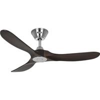 CasaFan ECO GENUINO 122 BN-NB Plafondventilator 11.3 W (Ø x h) 1220 mm x 280 mm Chroom Met afstandsbediening, Met wintermodus - thumbnail