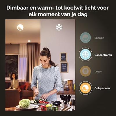 Philips Hue LED-lamp (2 stuks) 871951429125600 Energielabel: F (A - G) Hue White Ambiance E27 Doppelpack 2x1100lm 75W E27 11 W Warmwit tot koudwit
