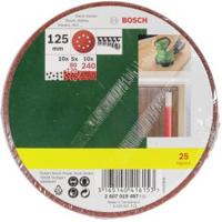 Bosch Accessories 2607019497 Excenterschuurpapierset Met klittenband, Geperforeerd Korrelgrootte (num) 80, 120, 240 (Ø) 125 mm 1 set(s) - thumbnail