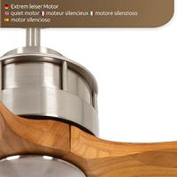 Beacon Houten plafondventilator met RVSAirfusion Akmani Ø 152cm - 210506 - thumbnail