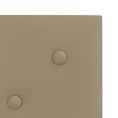 Wandpanelen 12 st 1,08 m 30x30 cm kunstleer cappuccinokleurig - thumbnail