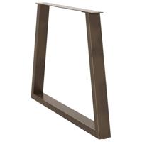 Eettafelpoten 3 st V-vormig 90x(72-73,3) cm staal naturel - thumbnail