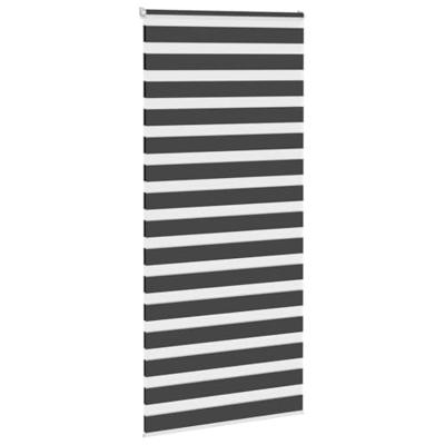 VidaXL Zebra rolgordijn 95x200 cm stofbreedte 90,9 cm zwart VidaXL Zebra rolgordijn 95x200 cm stofbreedte 90,9 cm zwart
