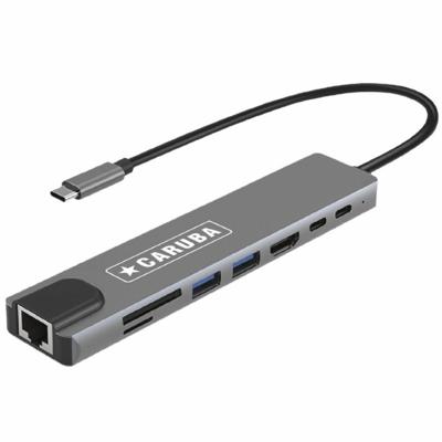 Caruba 8-in-1 USB-C Hub met Ethernet