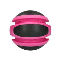 Dog Comets Jupiter - Ø14 cm - Hondenspeelgoed - Hondenbal - Stuiterend - TPR-Rubber - Roze/Zwart - thumbnail