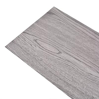 VidaXL Vloerplanken niet-zelfklevend 5,26 m² 2 mm pvc donkergrijs