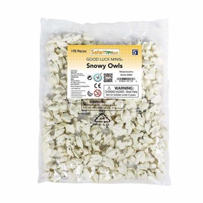 Safari speelfiguren Sneeuwuilen 2 cm BPA vrij wit 192 delig Safari speelfiguren Sneeuwuilen 2 cm BPA vrij wit 192 delig