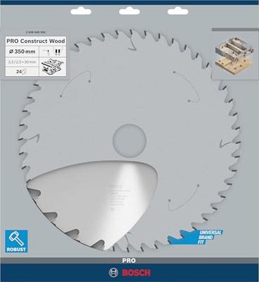 Bosch Accessoires Cirkelzaagblad Construct Wood 350 x 30 x 3,5 mm, 24 1st - 2608640692