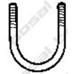 Klemstuk, uitlaatsysteem 250661 - thumbnail