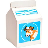 Bigjigs houten melkpak, per stuk - thumbnail