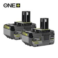 Ryobi RB1840X2 | ONE+ 18V 4.0Ah Lithium+ accu twinpack 5133005304 - thumbnail