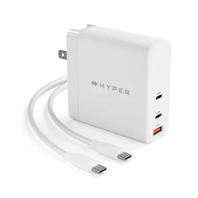 Hyper HyperJuice 3-port GaN travel oplader (140W) - White - thumbnail