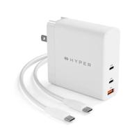 Hyper HyperJuice 3-port GaN travel oplader (140W) - White - thumbnail