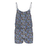 Geisha Meisjes jumpsuit AOP - Blauw / groen bloemen - thumbnail