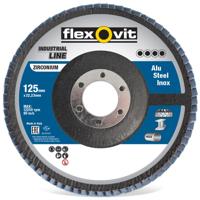 Flexovit vlaklamellenschijf 125x22 r842 p40 conisch | 10 stuk stuks - thumbnail