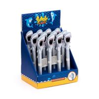 Bijtende Haai Plastic Pen - Blauw - thumbnail
